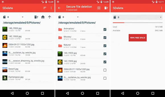 sdelete android