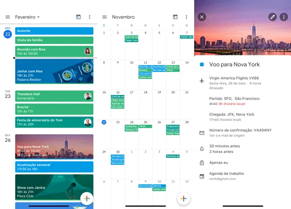 google agenda iphone