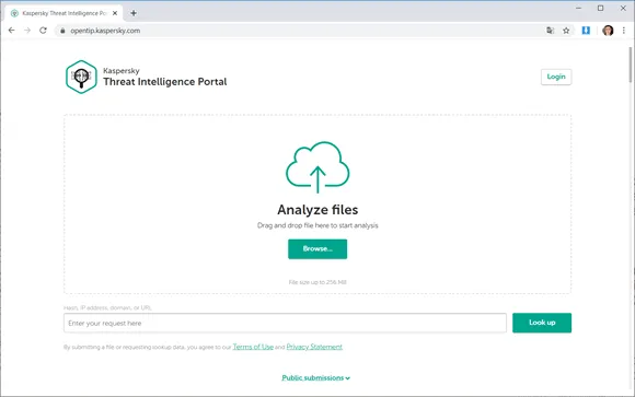 kaspersky threat site