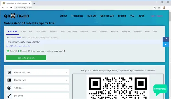 qr tiger