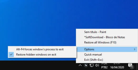 minimize to tray