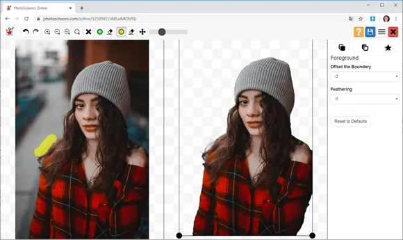 photoscissor background site