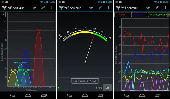 wifi analyzer sinal