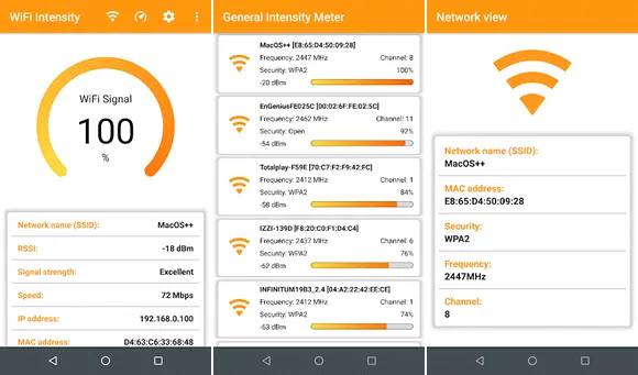 wifi intensity