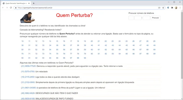 quem pertuba site