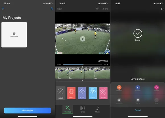 video editor mesclar ios