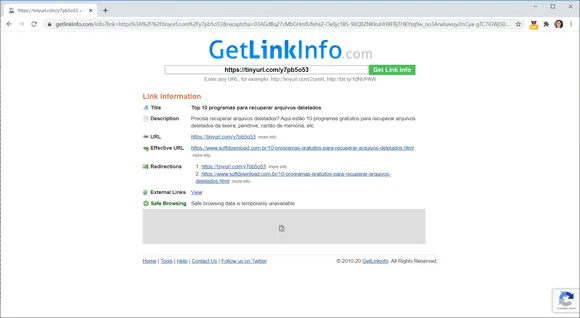 getlinkinfo