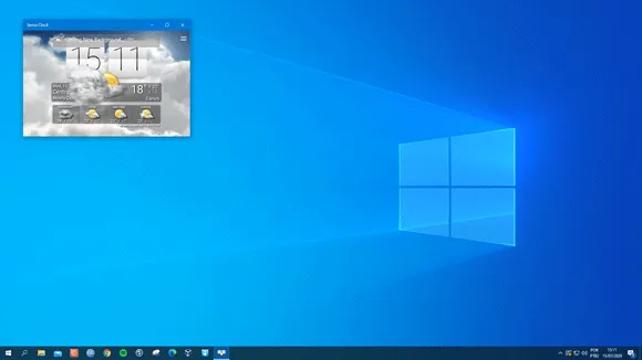 sense clock previsao desktop