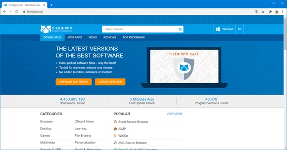 filehippo old versions