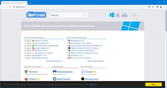 filehorse oldversions