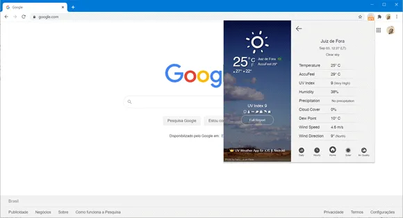 uv weather chrome
