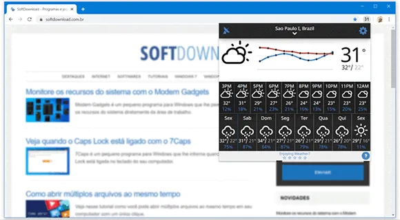 weather chrome