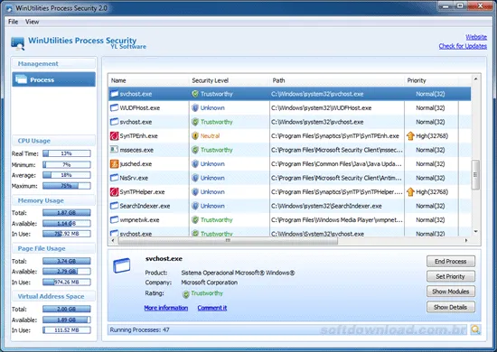 winutilities process security