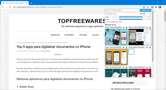 image doiwnloader chrome