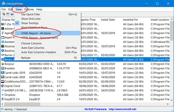 Top 5 opções para salvar a lista de programas instalados no PC