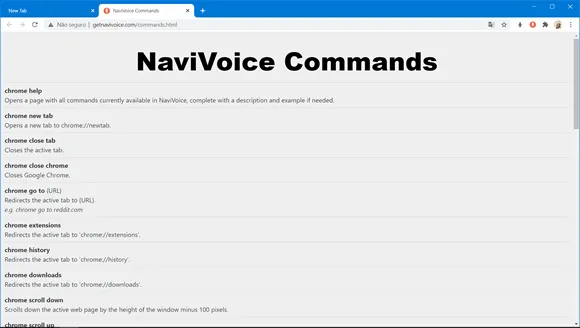 navivoice chrome