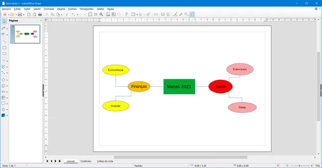 mapa mental libreoffice draw