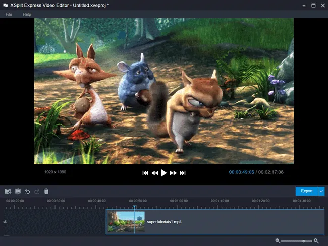 xsplit video editor facil usar