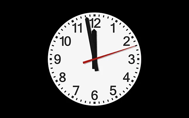 analog din clock