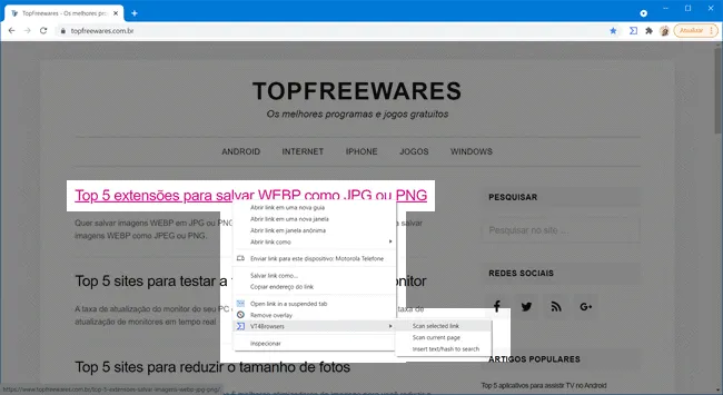 vt4browsers extensao