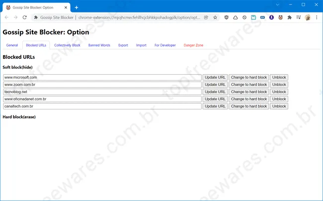 gossip site blocker chrome