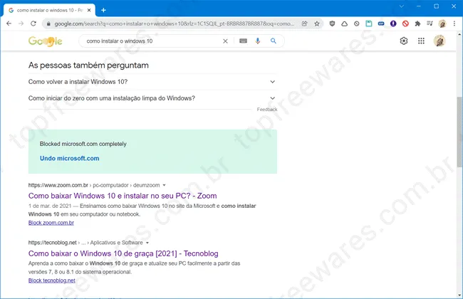 personal block list chrome
