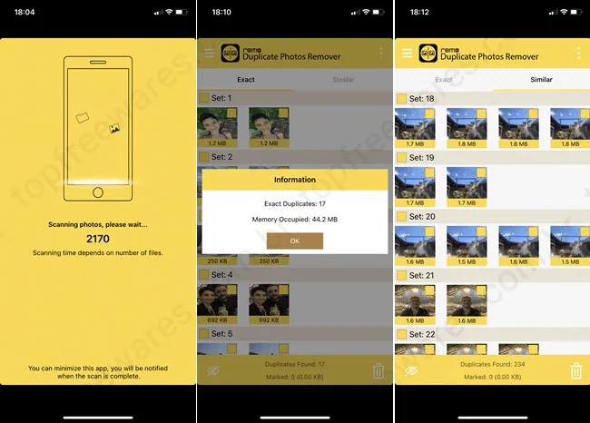 remo duplicates photo remover ios