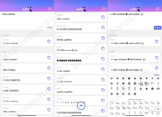text designer iphone