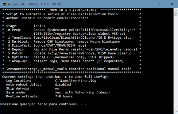 tron script w10