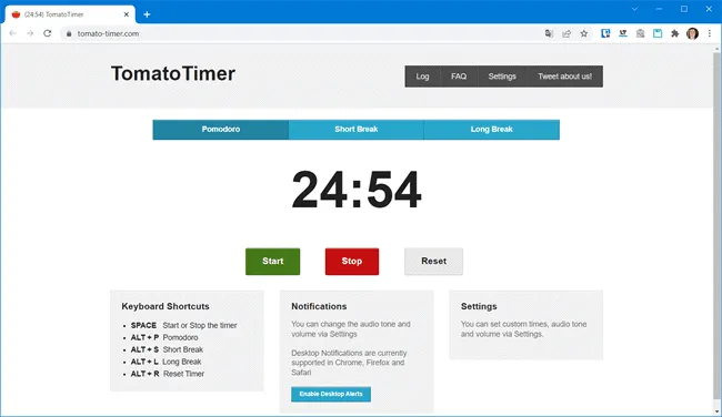 tomato timer top5 sites tecnica pomodoro