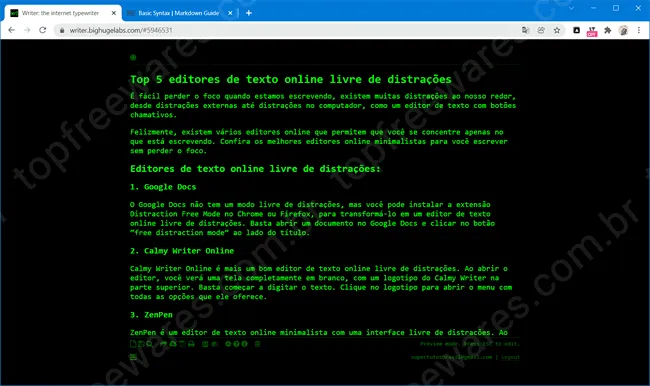 writer top5 editores online livre distracoes