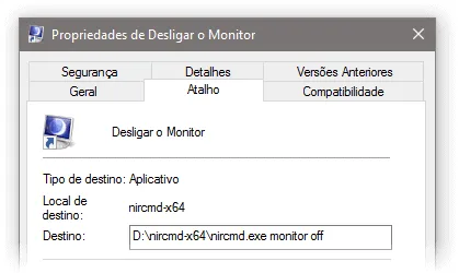 nircmd top5 programas desligar tela