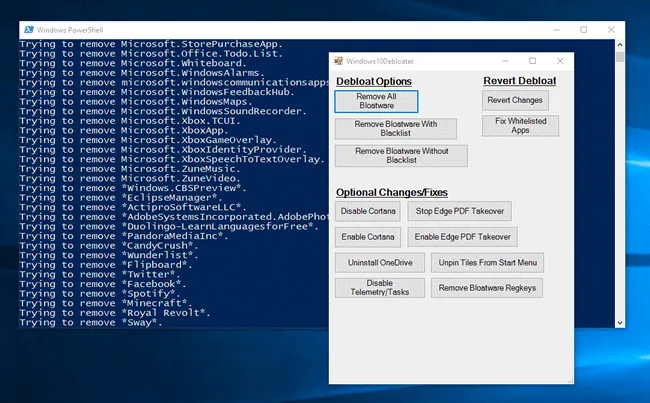 top5 desinstalar apps win10 11 win10 debloater