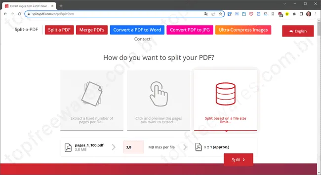 splitapdf top5 sites dividir pdf