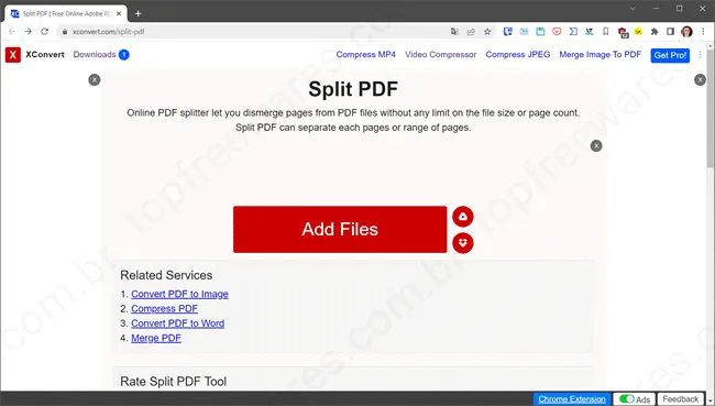 xconvert top5 sites dividir pdf