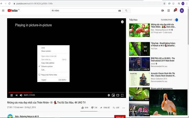 floating video player
