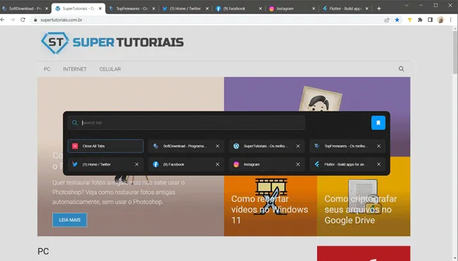 2otabs top5 extensoes gerenciar guias abertas chrome