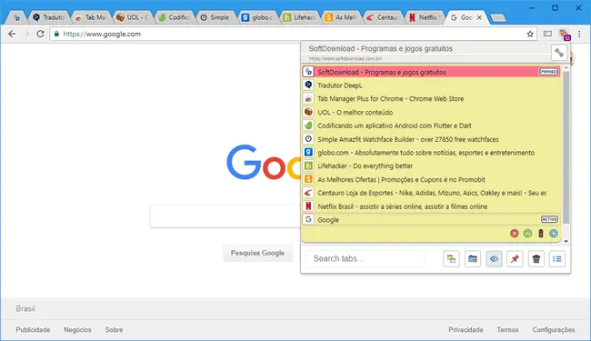 tab manager plus top5 extensoes gerenciar guias abertas chrome