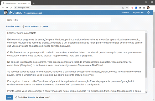 anotepad top5 blocos de notas online anotepad top5 blocos de notas online