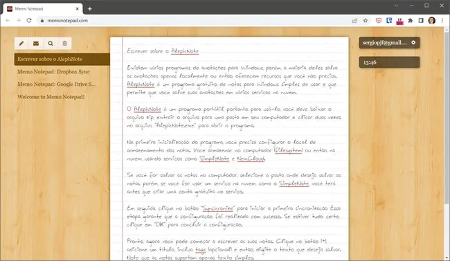 memonotepad top5 blocos de notas online