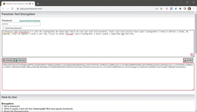 paranoia text encryption