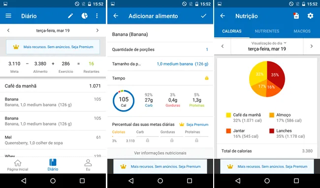 myfitnesspal android top5 apps resolucao ano novo