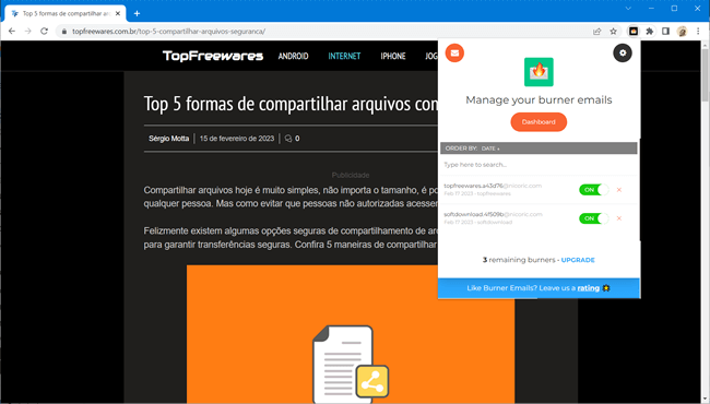burner emails top5 extensoes proteger email real burner emails top5 extensoes proteger email real