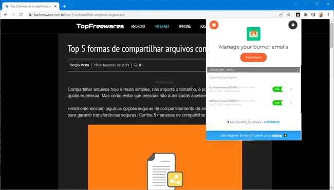 burner emails top5 extensoes proteger email real burner emails top5 extensoes proteger email real