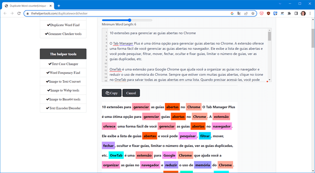 duplicate word cunter top5 sites localzar palavras repetidas duplicate word cunter top5 sites localzar palavras repetidas